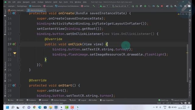Flash Light Android App Tutorial - Android Studio Project - Hindi смотреть онлайн