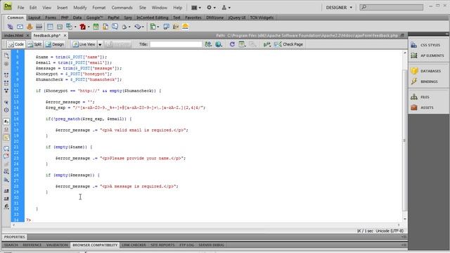 AJAX form submission using jQuery and PHP (part 4) смотреть онлайн