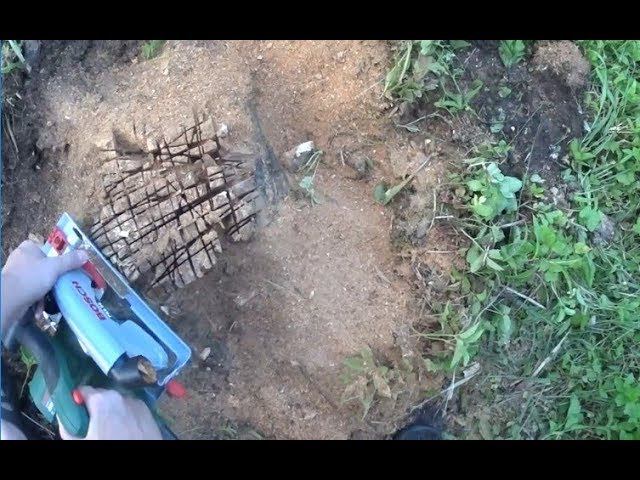 Как Выкорчевать Пень на Даче Циркуляркой Своими Руками смотреть онлайн