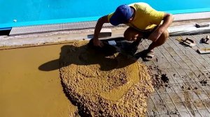 Бетон цветной тёртый