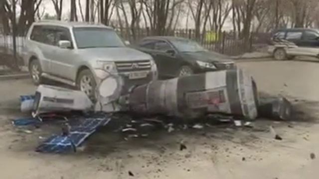 В Алматы упал спутник смотреть онлайн