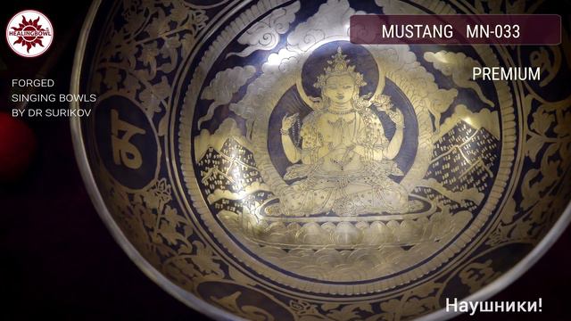 MN 033 Кованая поющая чаша премиум Mustang / Купить поющие чаши смотреть онлайн