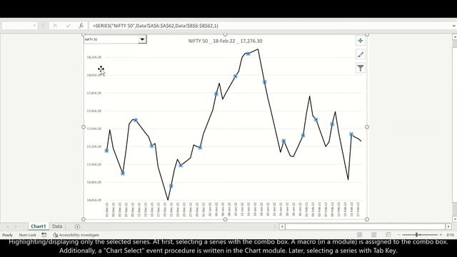 Excel Chart VBA - Highlight / Display Selected Chart Series with VBA Chart_Select event procedure. смотреть онлайн