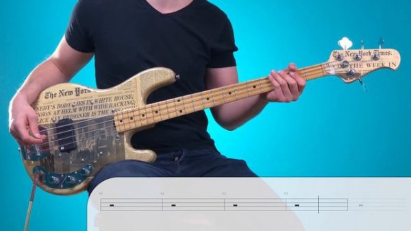 Blur - Song 2 | Bass Cover with Play Along Tabs