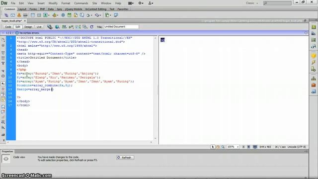 JOB 8 - Array PHP смотреть онлайн