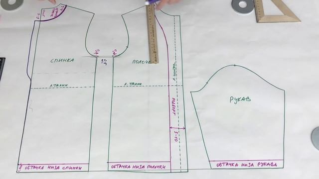 Как кроить подкладку для пальто, курток, пуховиков и других вещей из курточных и плащевых тканей смотреть онлайн