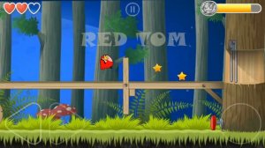 ANGRY BIRD BALL Battle The Bad Piggies Boss in Deep Forest with Moon Background.