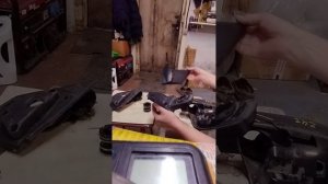 Полная разборка ( с механизмом складывания ) бокового зеркала Chevrolet Авео Т-300 Круз