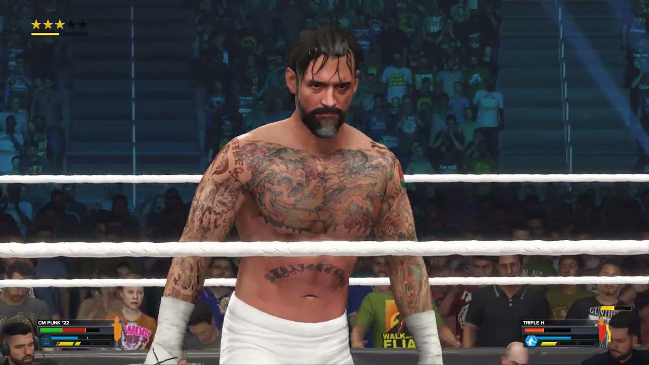 WWE2K23 CM Punk vs Triple H смотреть онлайн