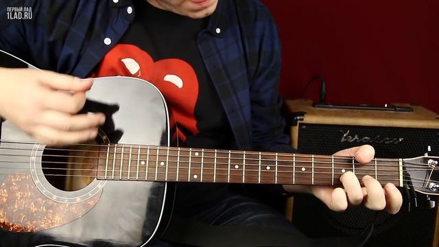 Как играть Paint It Black The Rolling Stones простой разбор на акустике для начинающих - Первый Лад смотреть онлайн