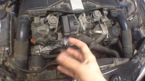 Замена обводного ролика на мерседес двигатель М112-М113