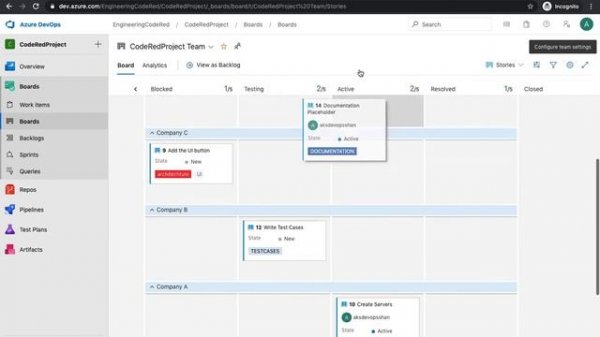Azure DevOps SwimLane for KANBAN board