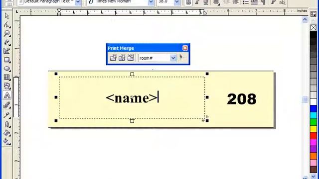 CorelDRAW PrintMerge using paragraph text смотреть онлайн