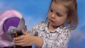 Монстер Хай кукла большая голова с аксессуарами для причёски и макияжа Monster H