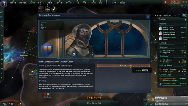 Technokracja Psilonów #4 - Stellaris z DLC Federations смотреть онлайн