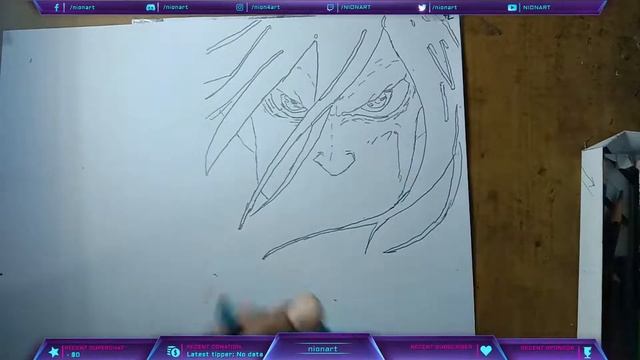 EREN Titan - Attack on Titan Drawing Live Stream | Drawing Anime Love Live | Anim Love Drawing смотреть онлайн