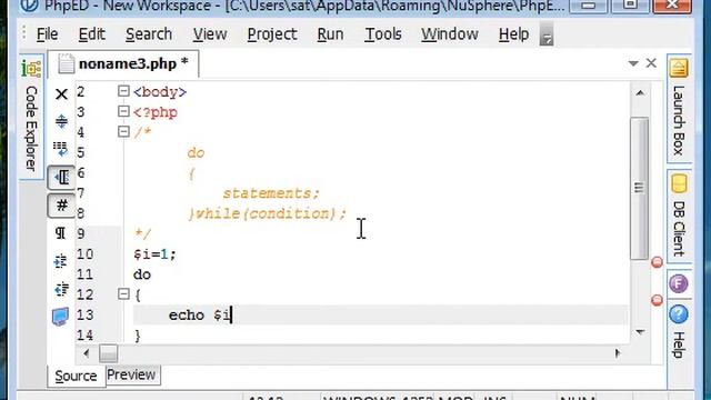 Php Tutorials-13-dowhile loop statement in php - www.vdesignourweb.com смотреть онлайн