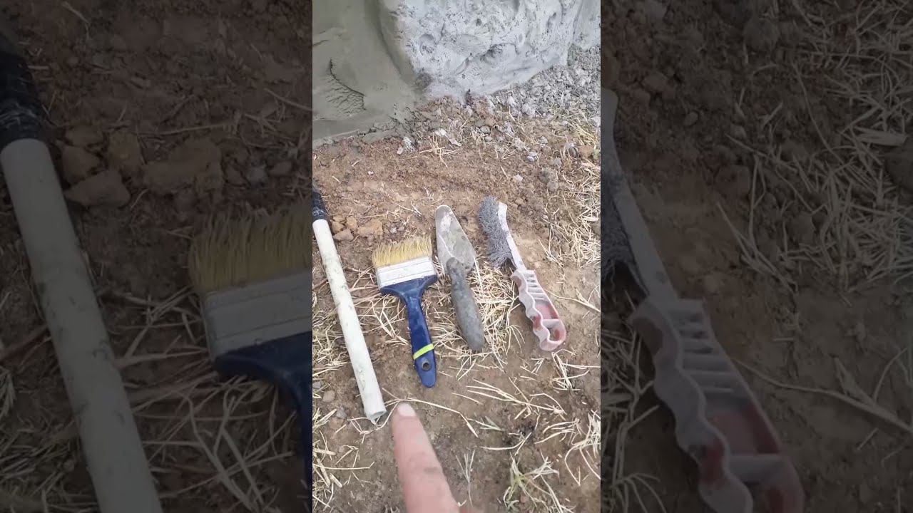 Строим клумбу. Штукатурка под камень. смотреть онлайн