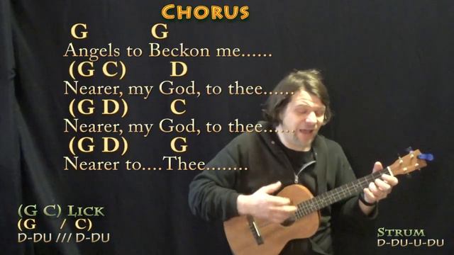 Nearer, My God To Thee (Hymn) Bariuke Cover Lesson in G with Chords/Lyrics смотреть онлайн