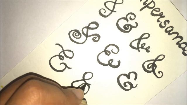 Doodle with me - Ampersand (&) in different styles смотреть онлайн