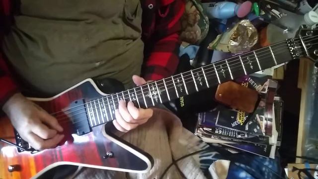 Schecter 7 string Modified to a ML shape. me playing freestyle смотреть онлайн