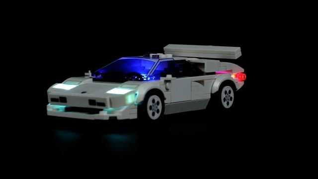 Brick Shine GC Light Kit for Lego Speed Champions Lamborghini Countach 76908 смотреть онлайн