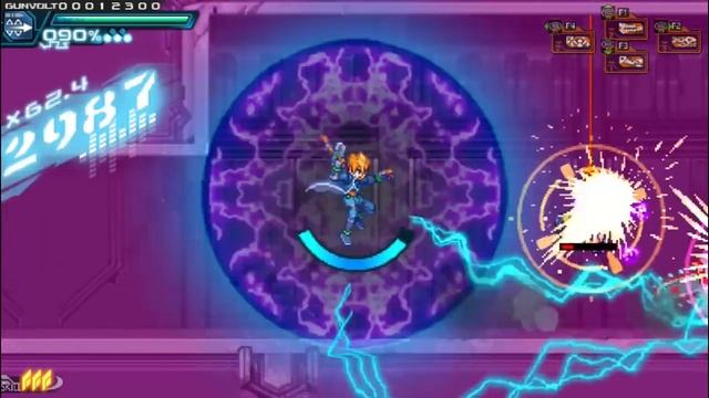 Azure Striker Gunvolt 1 - Underworld S rank (Fearless & no hit) смотреть онлайн