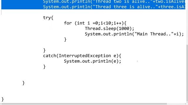 Multiple Thread and Join, Alive Method смотреть онлайн