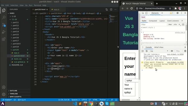 Vue.js 3 Bangla Tutorial: 20. Multiple apps and Templates смотреть онлайн