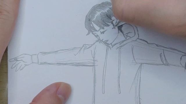 How to draw a boy with open hands Pencil sketch full body drawing full body balance 平衡姿勢 смотреть онлайн