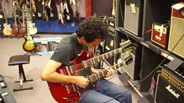 me playing double neck gibson смотреть онлайн