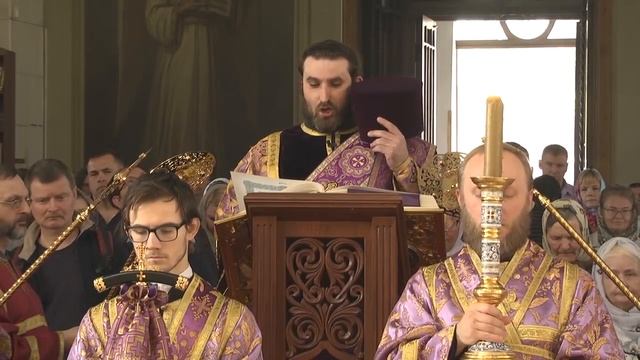 Великий Четверток. Воспоминание Тайной Вечери. Божественная Литургия. Рязань, 2019 год смотреть онлайн