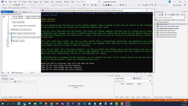 OpenAI GPT 3 Speaks now! Via Azure Cognitive Speech! смотреть онлайн