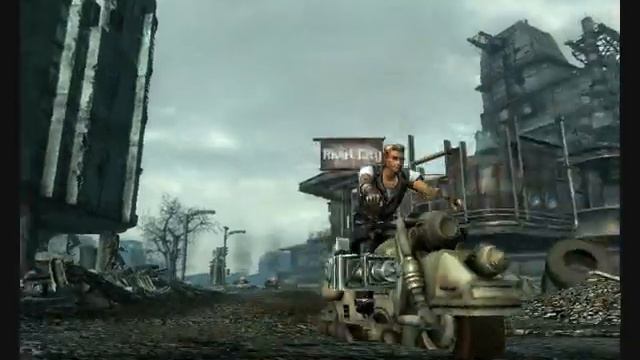 Fallout III - J3Xified Driveable Motorcycle sound demo смотреть онлайн
