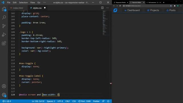 How to build an Animated Responsive Navbar from scratch // HTML & CSS смотреть онлайн