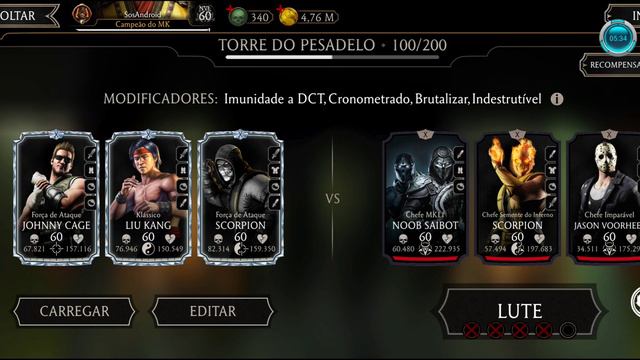 MK Mobile 7 resultados da luta 100 ! Veja o que está saindo na luta 100 da Torre Pesadelo ! смотреть онлайн