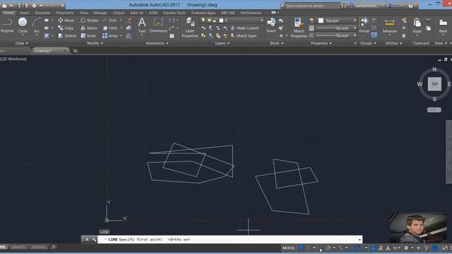 1-How to Draw and Use Line Command in AutoCad 2017 смотреть онлайн