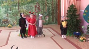 Драматизация сказки Под грибом средняя группа детсад 80 Луганск