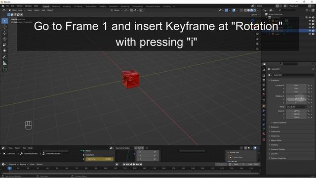 Blender 3.0 Geometry Nodes Tutorial | Default Cube Animation смотреть онлайн