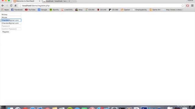 How to Make a Social Network Website like Facebook | Part 16 of 172 | Finishing Register Form смотреть онлайн