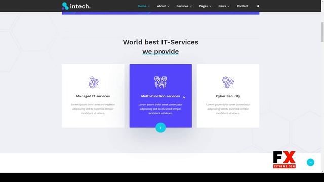 Intech - IT Solutions Company WordPress Theme web app startup смотреть онлайн