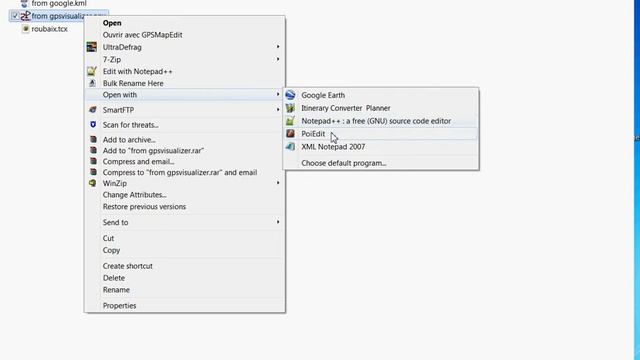 Visualiser la structure d'un fichier GPS avec notepad++ ou Microsoft XML notepad смотреть онлайн