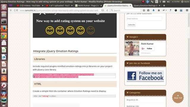 jQuery Emotion Ratings – New way to add rating system on your webapp смотреть онлайн