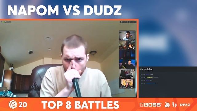 NAPOM Vs DUDZ I Grand Beatbox Battle Online 2020 I TOP 8