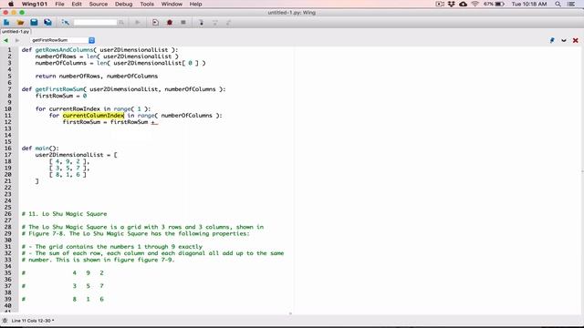 7.11. (Part 1) Lo Shu Magic Square - Python смотреть онлайн