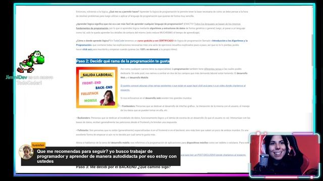 ?????? ¿QUÉ SEGUIR EN PROGRAMACIÓN? ? ¿HAY ROADMAP DEFINITIVO? ?? La INGE RESPONDE! ❓ смотреть онлайн