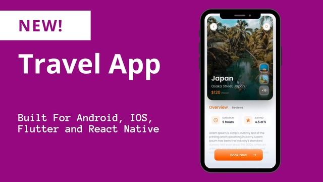 Travel App for Android, IOS, Flutter and React Native смотреть онлайн
