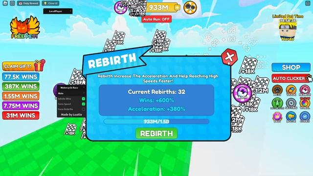 Roblox Motorcycle Race OP Script | Infinite Wins, Speed, Rebirths смотреть онлайн