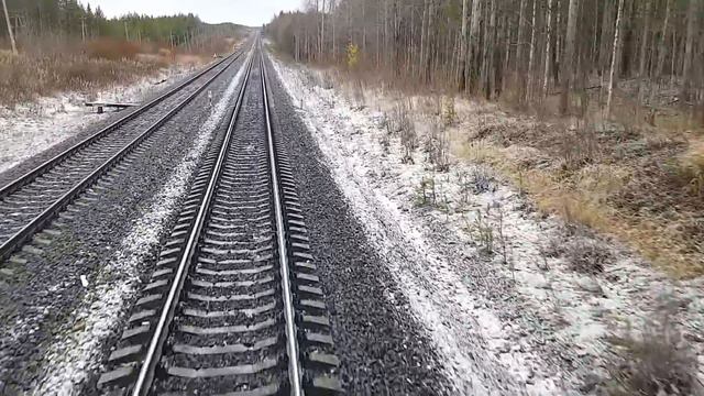 Дорога севера|Взгляд с кабины машиниста смотреть онлайн