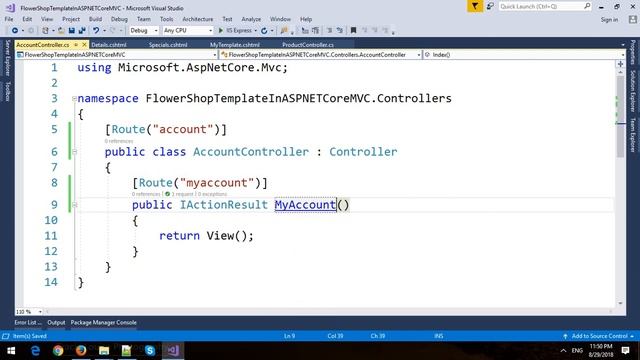 Building Flower Shop Website Template in ASP.NET Core MVC смотреть онлайн